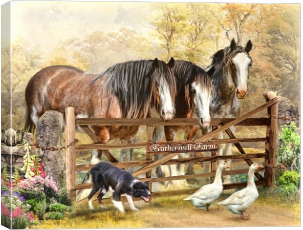 Featherwell Farm Canvas Print by Trudi Simmonds