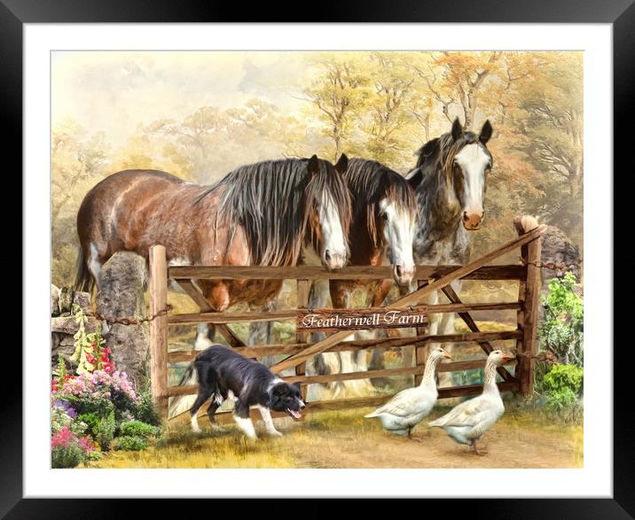 Featherwell Farm Framed Mounted Print by Trudi Simmonds