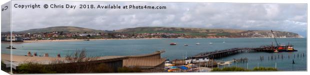 Swanage Bay Canvas Print by Chris Day