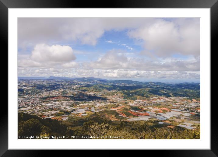 Beautiful Landscapes of DaLat, Vietnam Framed Mounted Print by Quang Nguyen Duc