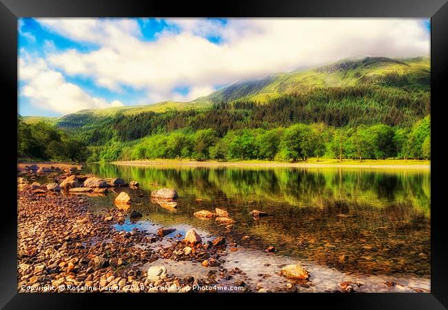 Loch Lubnaig in Loch Lomond & Trossachs National P Framed Print by Rosaline Napier