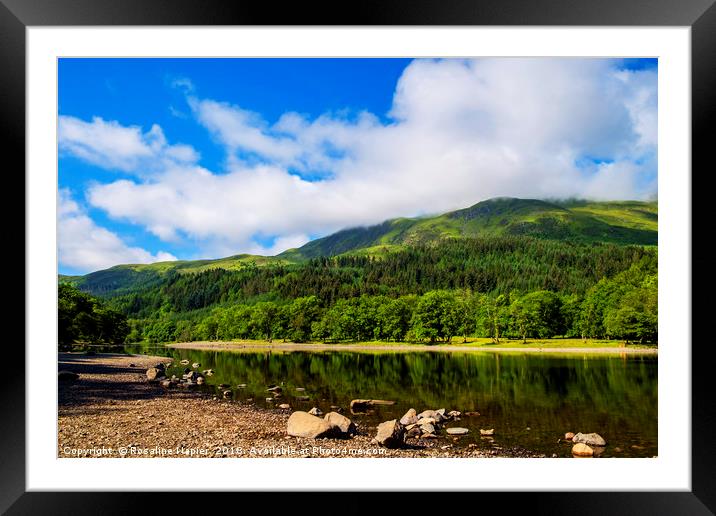 Reflections on Loch Lubnaig Framed Mounted Print by Rosaline Napier