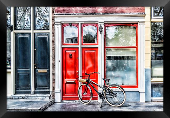 Amsterdam Doors Framed Print by Valerie Paterson