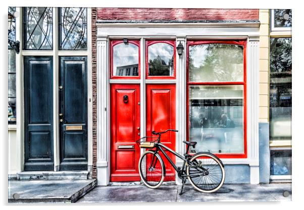 Amsterdam Doors Acrylic by Valerie Paterson