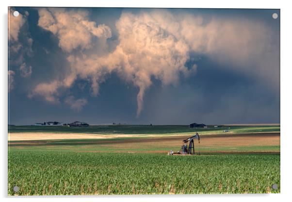 Tornado funnel cloud Acrylic by John Finney