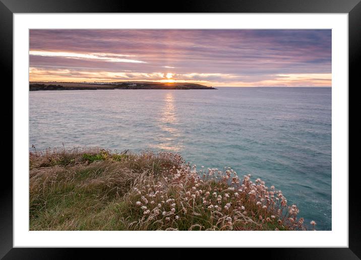 Cornwall Sunset Framed Mounted Print by Graham Custance