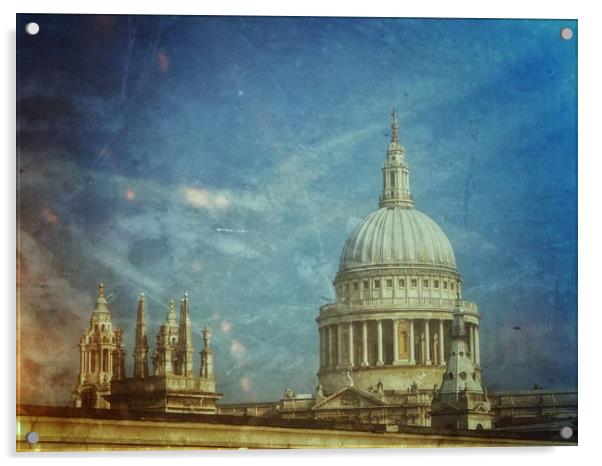St Pauls Cathedral    Acrylic by Victor Burnside