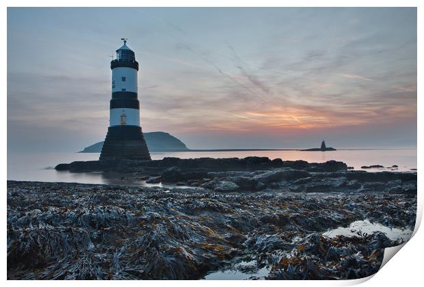 Penmon lighthouse Print by Rory Trappe