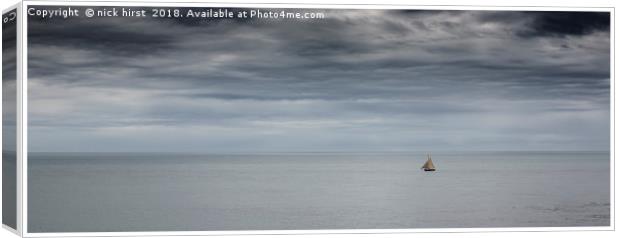 Lone Ship Canvas Print by nick hirst