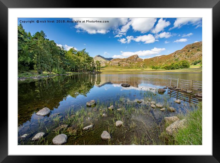 Blea Tarn Framed Mounted Print by nick hirst