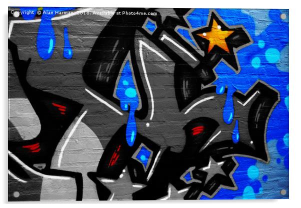 Graffiti 3 Acrylic by Alan Harman
