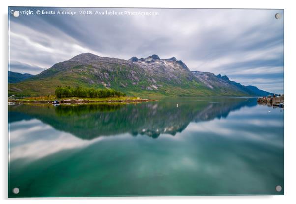 Ersfjord ,Troms County in Norway Acrylic by Beata Aldridge