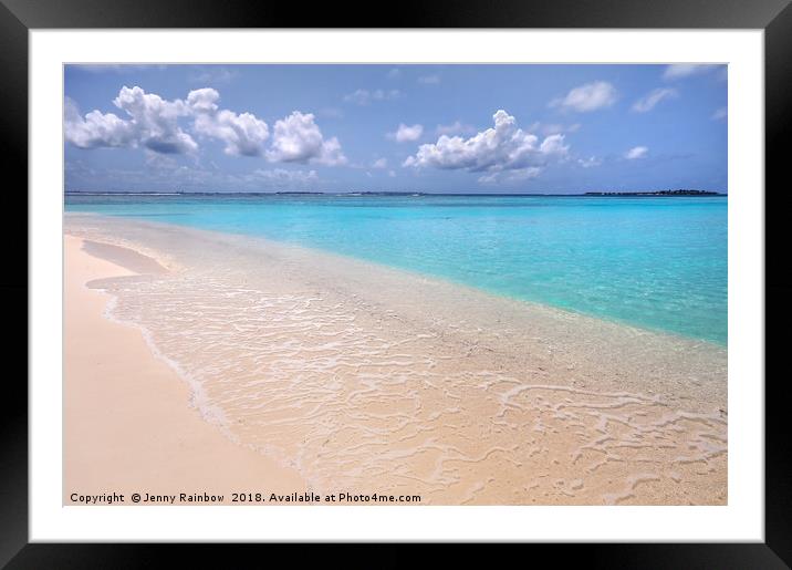 Transparency and Serenity. Maldives Framed Mounted Print by Jenny Rainbow