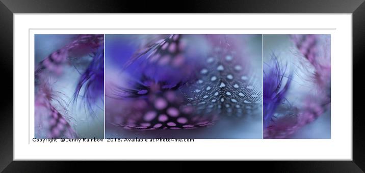 Harmonic Union.  Triptych Framed Mounted Print by Jenny Rainbow