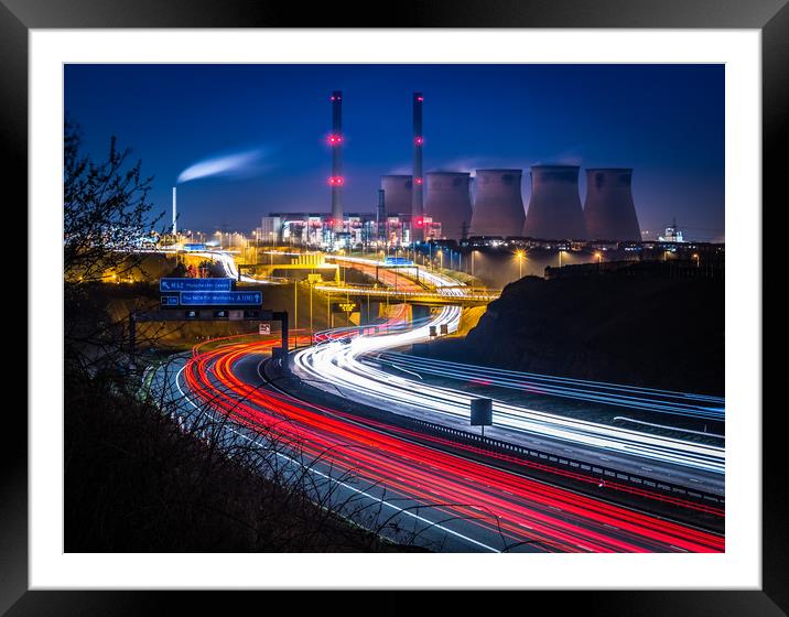 Last Puffs of Smoke at Ferrybridge Power station Framed Mounted Print by George Robertson