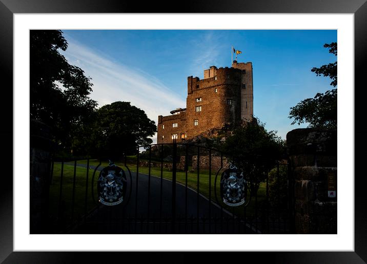 Castle at Sunset Framed Mounted Print by Cassi Moghan