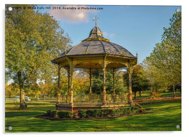 Gazebo in Victoria Park Birmingham Acrylic by NKH10 Photography