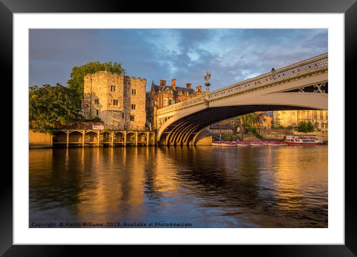 Lendal Bridge, York Framed Mounted Print by Martin Williams