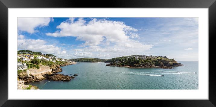 The Fowey River Mouth from St Catherine's Castle Framed Mounted Print by Maggie McCall