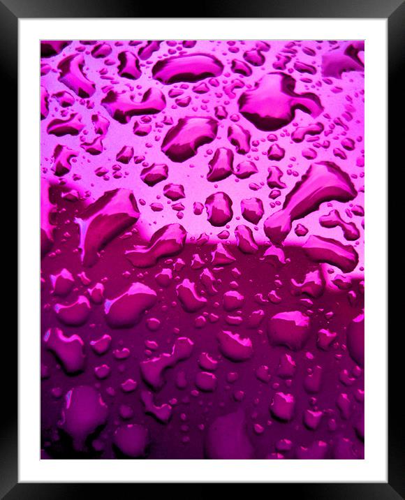 molten pink Framed Mounted Print by Heather Newton