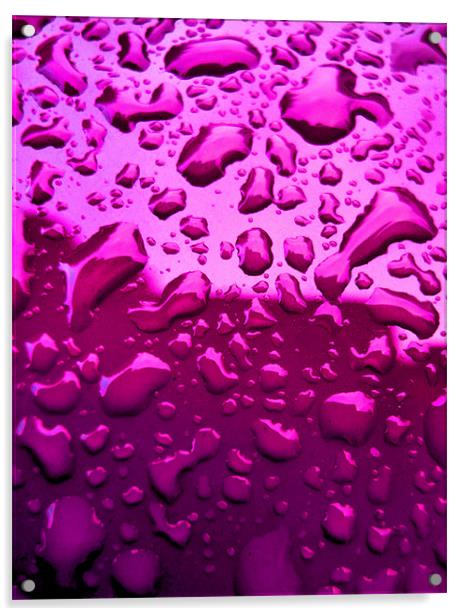 molten pink Acrylic by Heather Newton