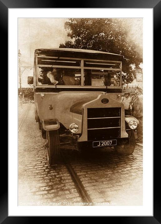 Vintage Neom Bus: A Beamish Treasure Framed Mounted Print by Colin Metcalf