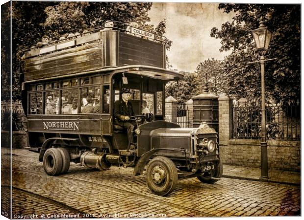 Nostalgic Journey Aboard Daimler Omnibus Canvas Print by Colin Metcalf