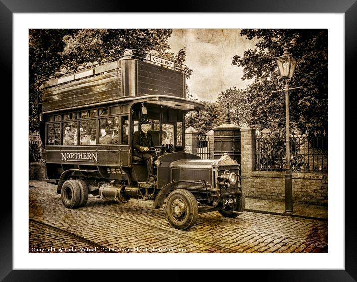 Nostalgic Journey Aboard Daimler Omnibus Framed Mounted Print by Colin Metcalf