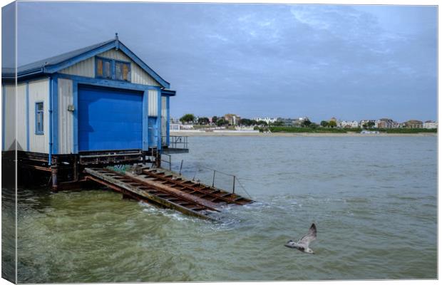 The Old Lifeboat Station Clacton Pier Canvas Print by Diana Mower