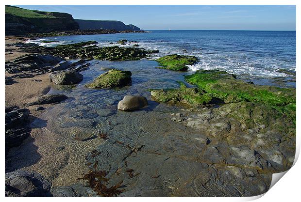 Gunwalloe Cove on the Lizard Print by Pete Hemington