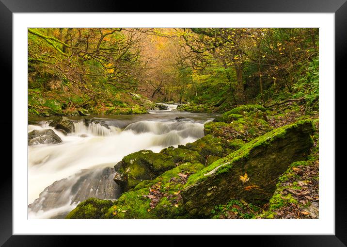 Late Autumn at Watersmeet Framed Mounted Print by Lee Thorne