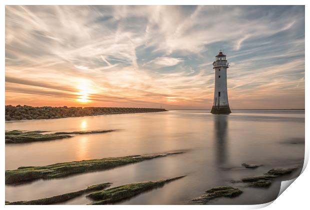 New Brighton sunset Print by Paul Farrell Photography
