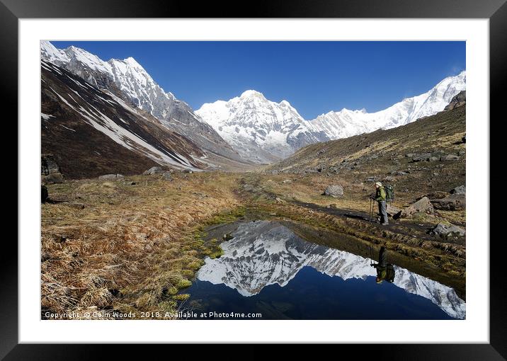 The Annapurna Sanctuary Framed Mounted Print by Colin Woods