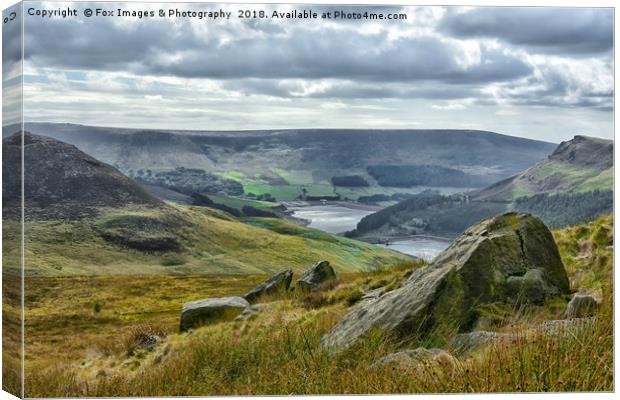 Yeomans resorvoir Canvas Print by Derrick Fox Lomax