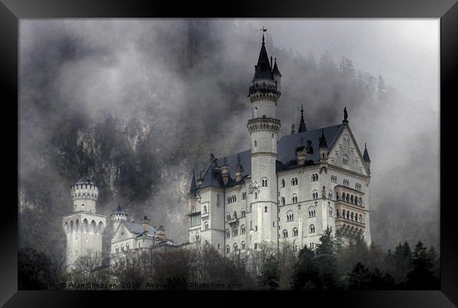 Neuschwanstein Castle Framed Print by Alan Simpson