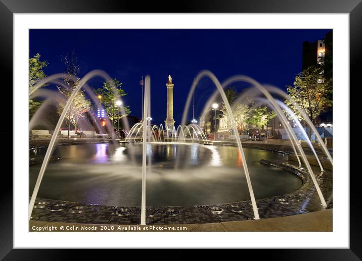 Place Vauquelin at Night Framed Mounted Print by Colin Woods