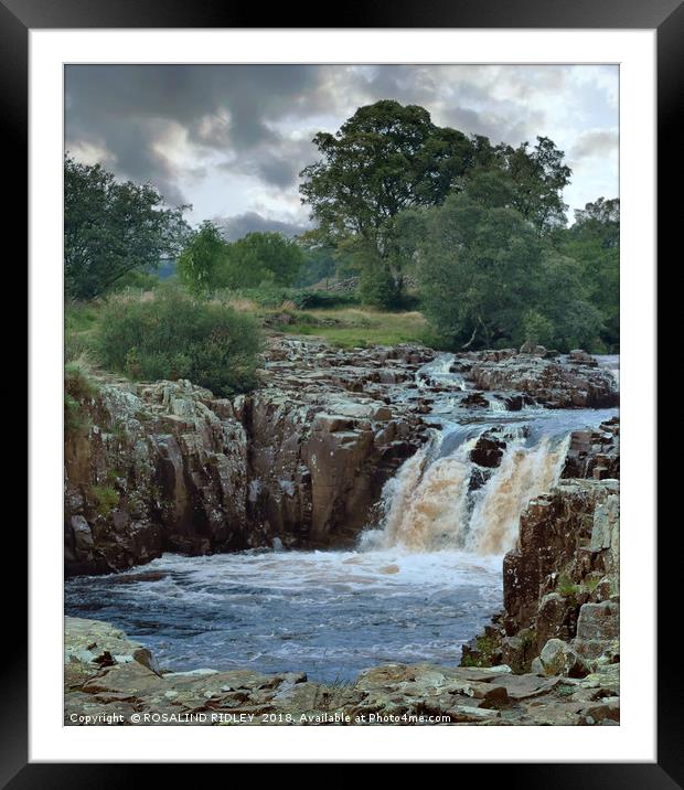 "Portrait of a waterfall" Framed Mounted Print by ROS RIDLEY