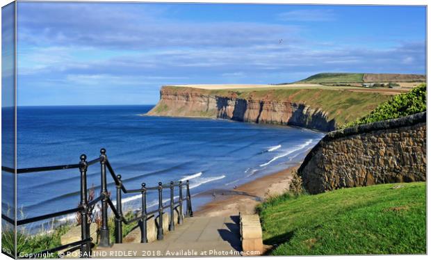 "Saltburn-by-the-sea" Canvas Print by ROS RIDLEY
