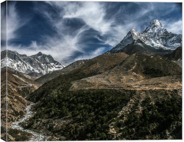 Ama Dablam mountain Canvas Print by tim miller