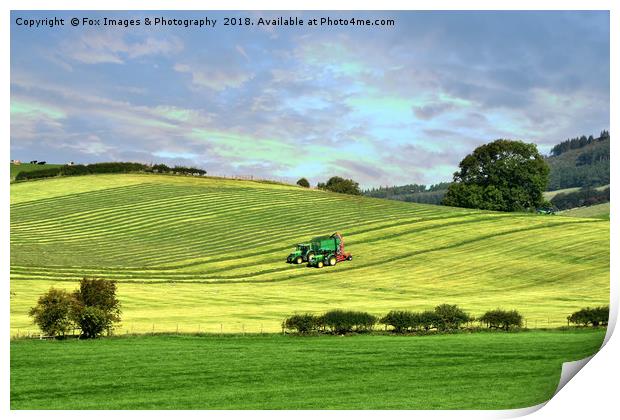 yorkshire landscapes Print by Derrick Fox Lomax