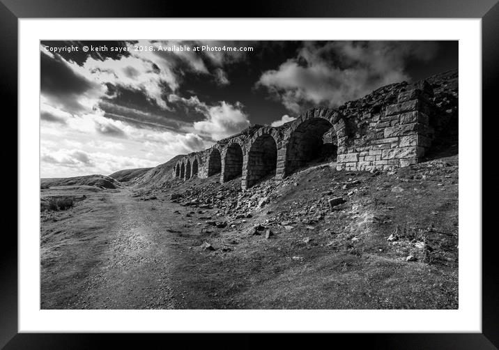 Ironstone kilns Rosedale Framed Mounted Print by keith sayer