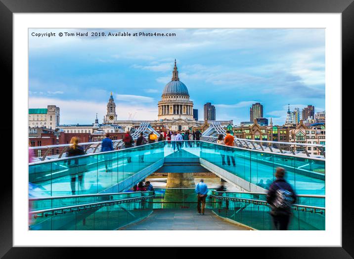 St Paul's Cathedral Framed Mounted Print by Tom Hard