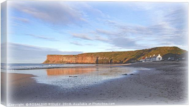 "Changing skies at Saltburn" Canvas Print by ROS RIDLEY