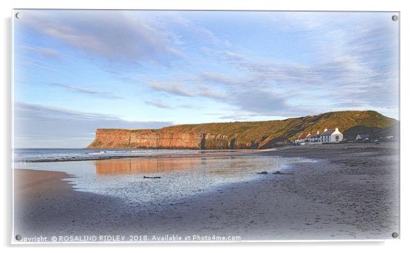 "Changing skies at Saltburn" Acrylic by ROS RIDLEY