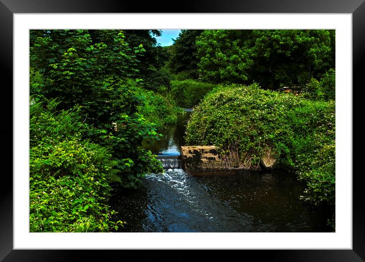 Pretty River Framed Mounted Print by Cassi Moghan