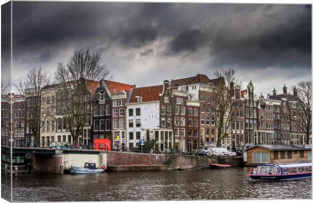 The city of Amsterdam Canvas Print by Hamperium Photography