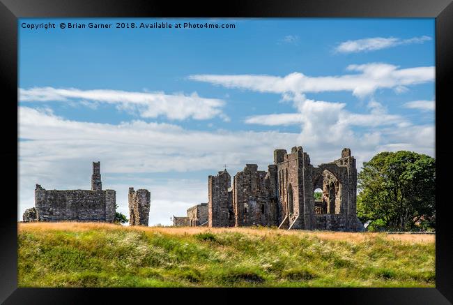 The Ruins of Lindisfarne Priory Framed Print by Brian Garner