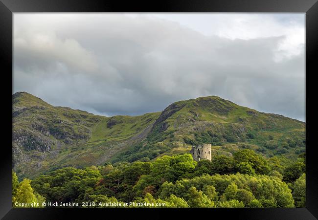 Dolbadarn Castle Llanberis Snowdonia Framed Print by Nick Jenkins