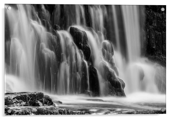 Long exposure of a waterfall, Peak District No4 Acrylic by Jonny Essex