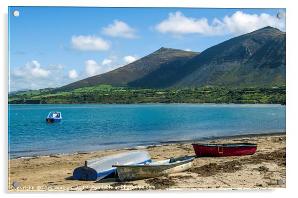 Beach at Trefor on the Llyn Peninsula North Wales Acrylic by Nick Jenkins